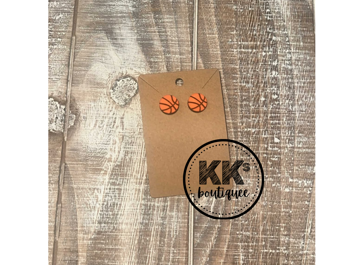 Basketball Stud Earrings