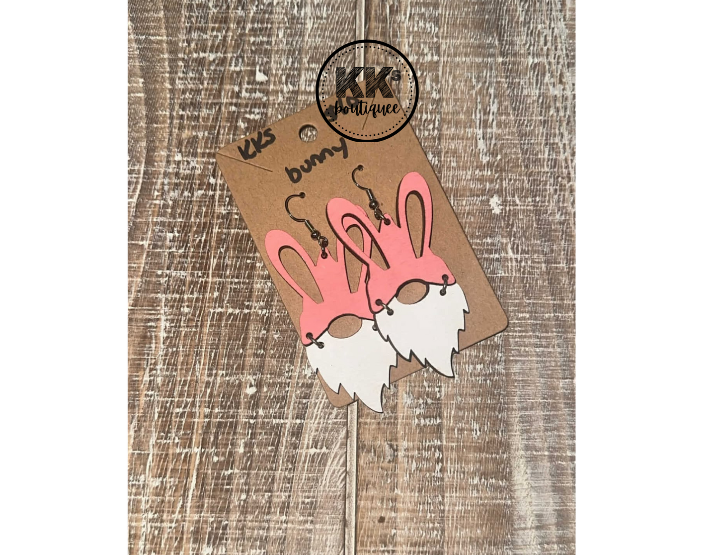 Pink Bunny Dangle Earrings