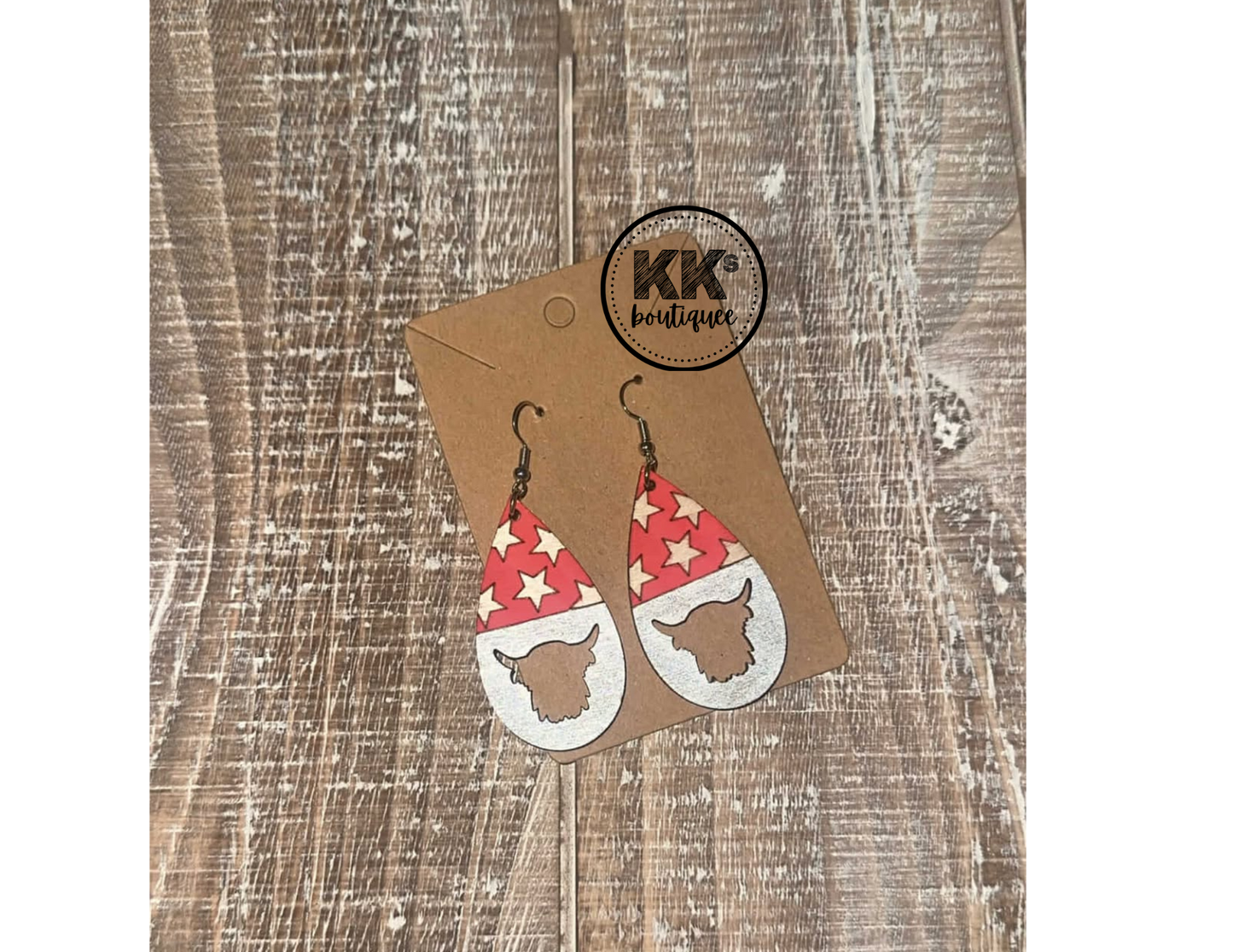 Patriotic Highland Dangle Earrings