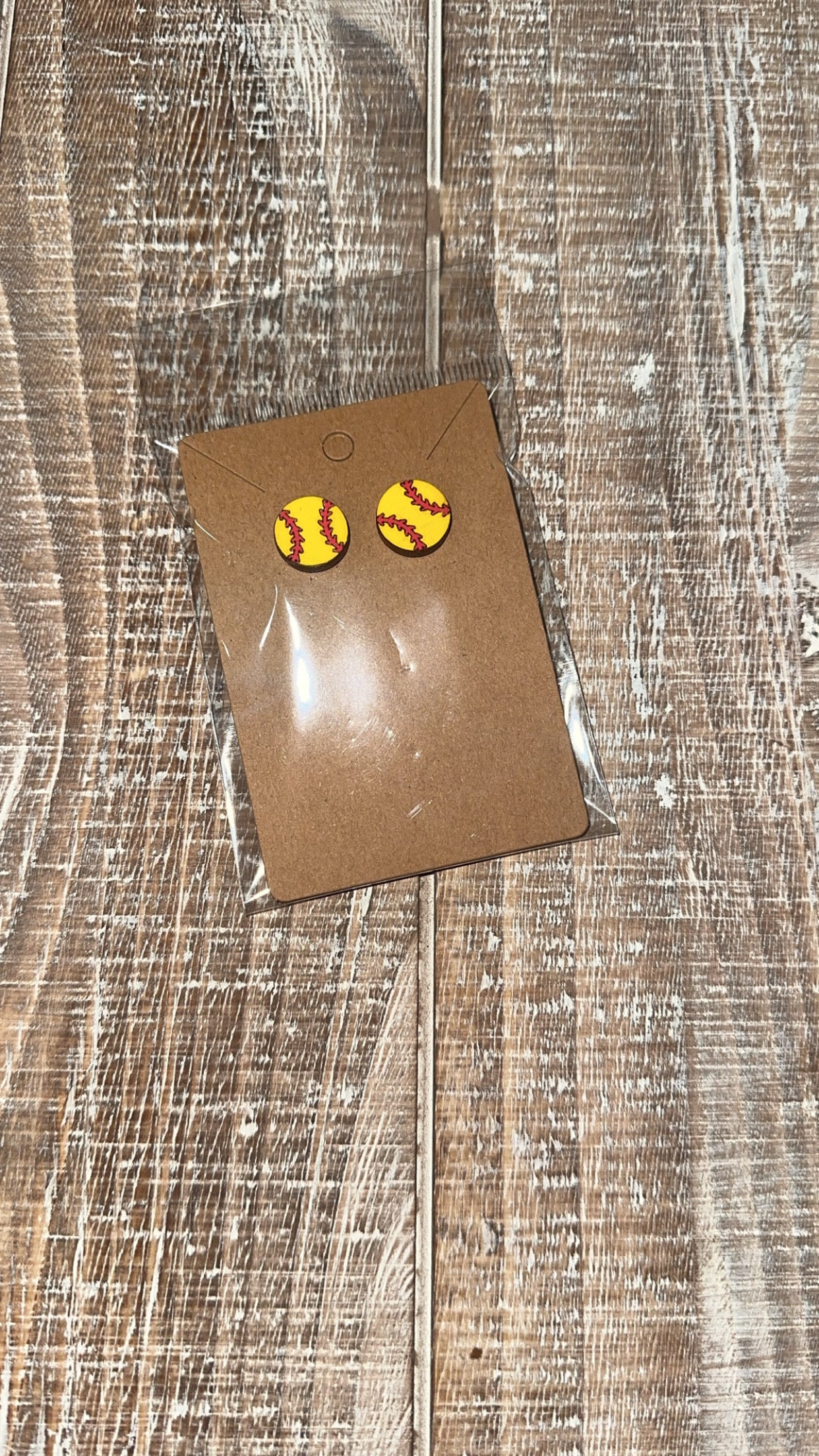 Softball Stud Earrings
