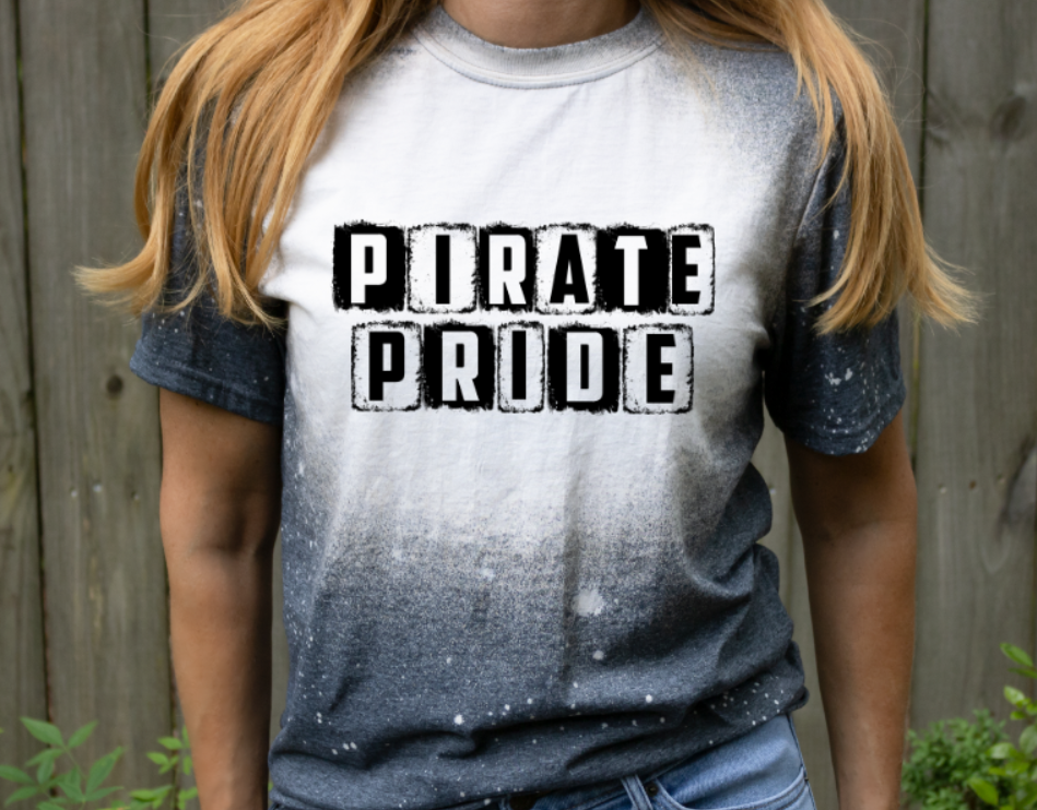 LitLivCo Pittsburgh Pirates Bleached T-Shirt