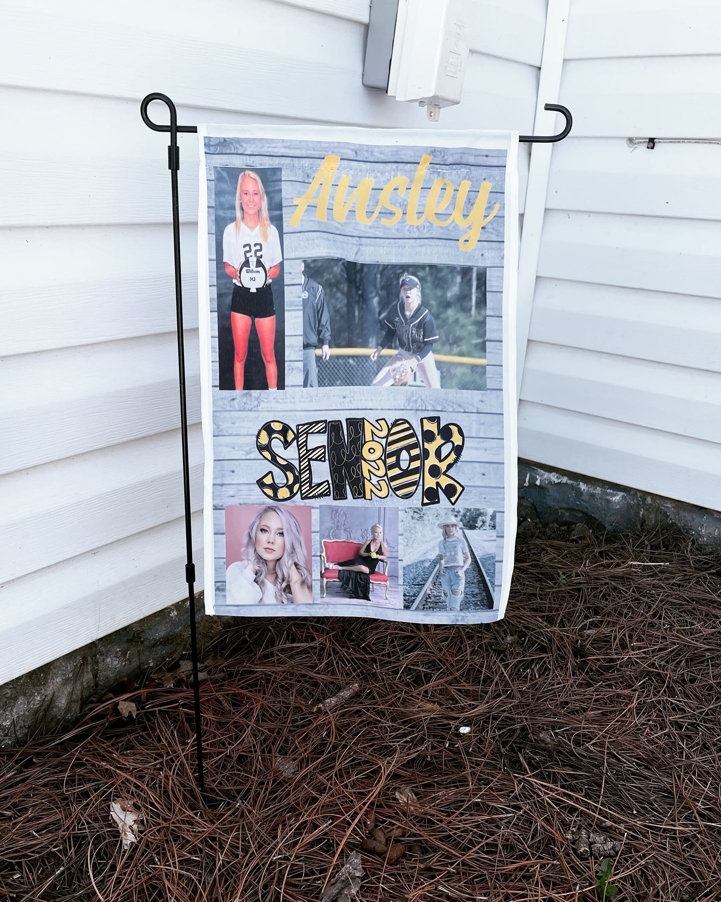 Personalized Senior Garden Flags
