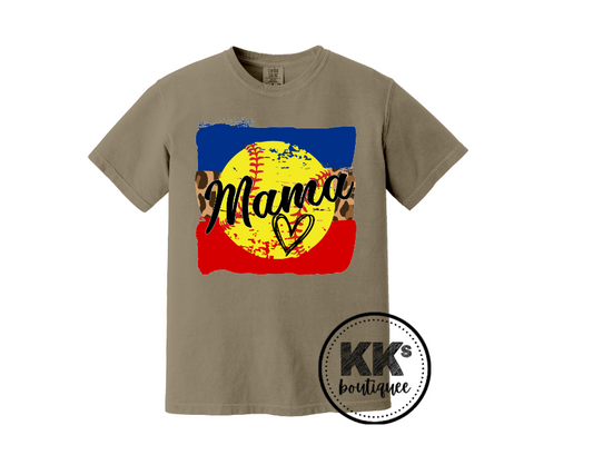 Softball Mama Short Sleeve Shirt