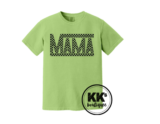 Checkered Mama Short Sleeve Shirt