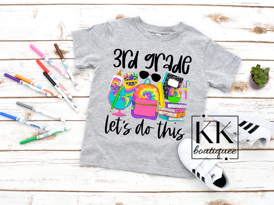 Tie dye Back to School Shirt