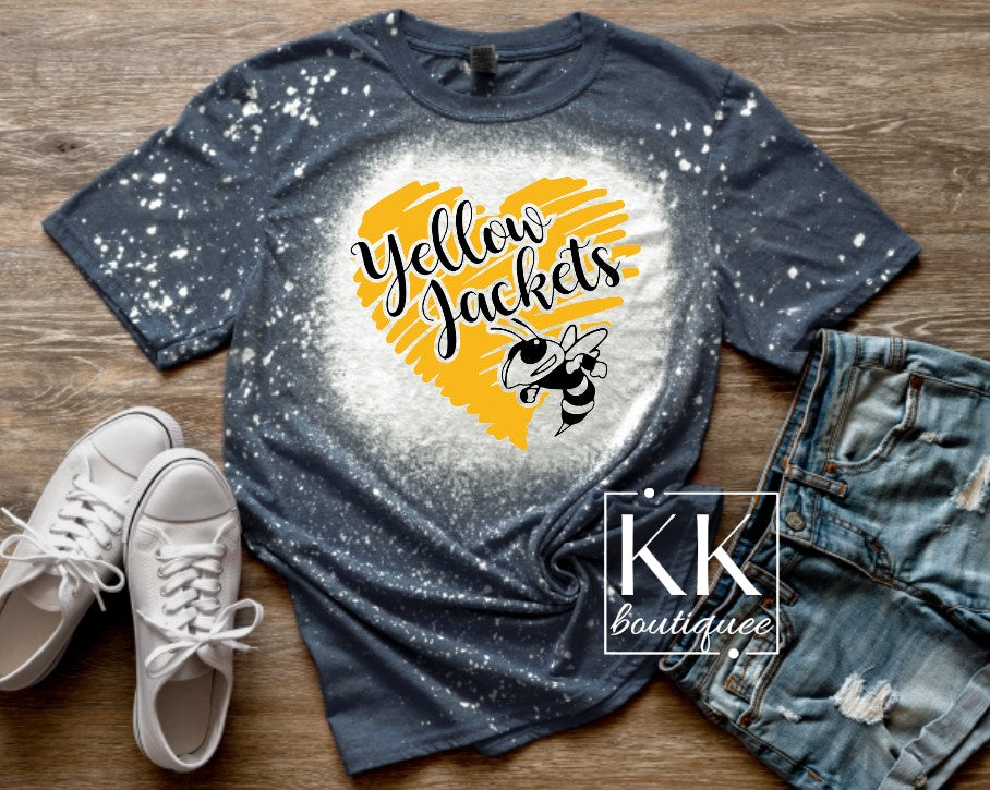 Yellow Jackets Heart Shirt/Sweatshirt