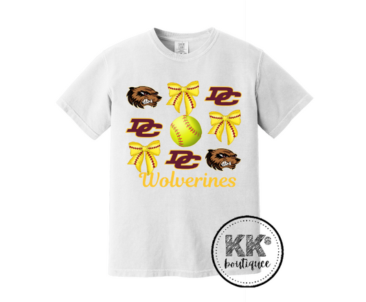 Wolverine Softball Short Sleeve Shirt