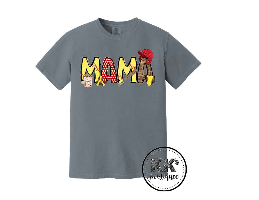 Softball Mama Short Sleeve Shirt