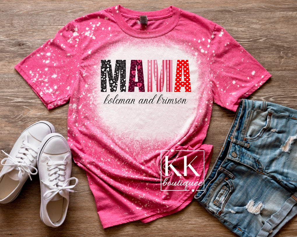 Personalized Valentine Mama Shirt/Sweatshirt