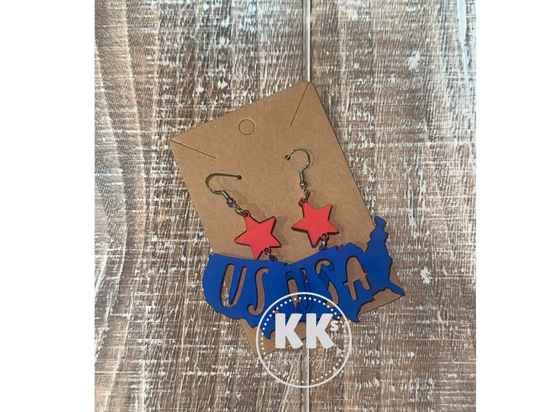 USA Dangle Earrings