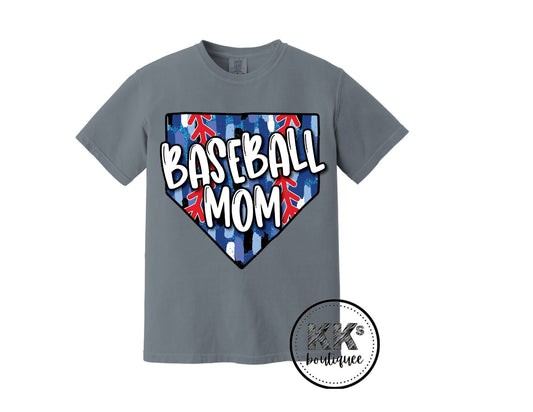 Blue watermarks Baseball Mom