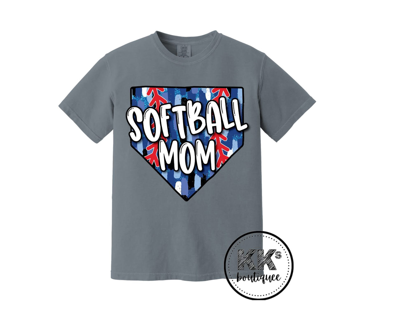 Blue watermarks Softball Mom