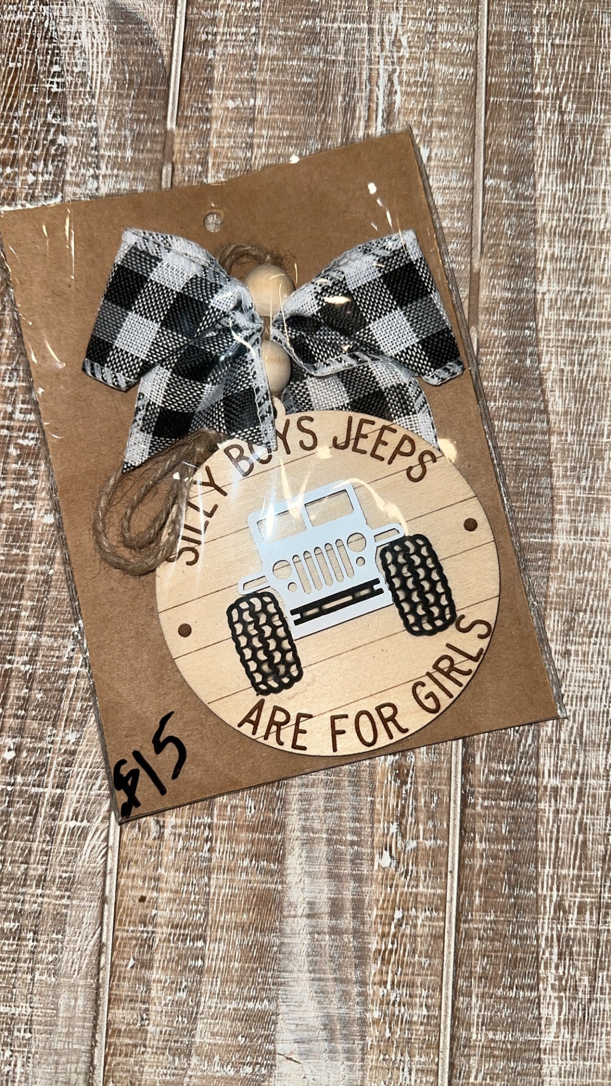 Silly Boys Car Charm