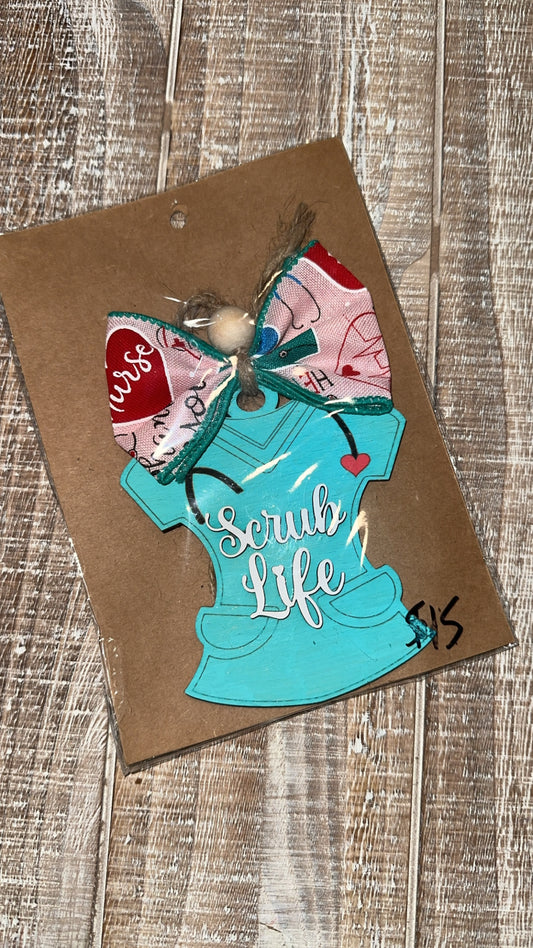 Scrub Life Car Charm