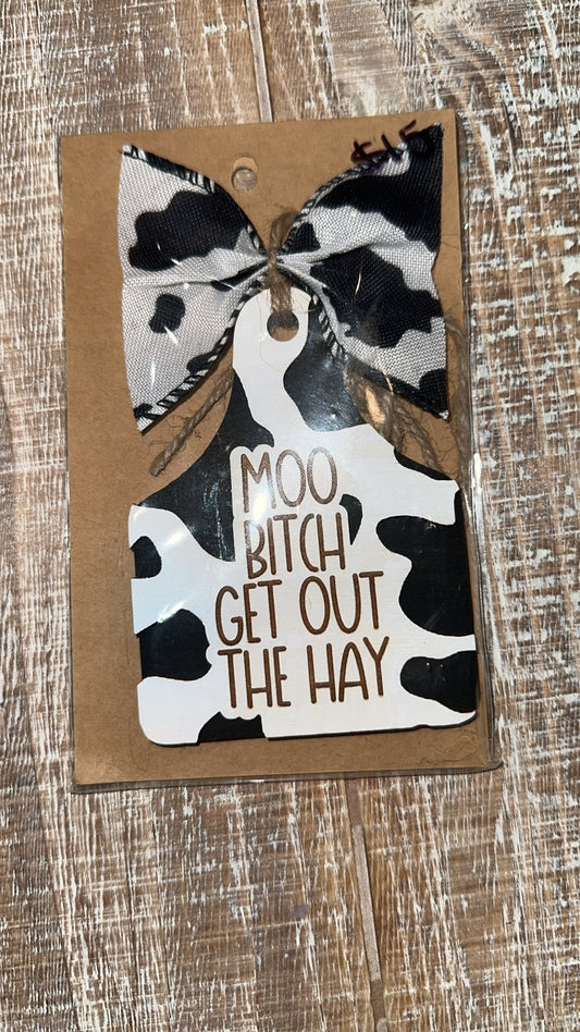 Get out the hay Car Charm