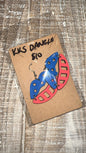 Patriotic Lips dangle