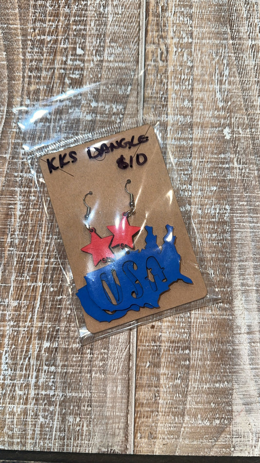 Patriotic USA dangle
