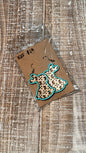 Teal bunny Dangle