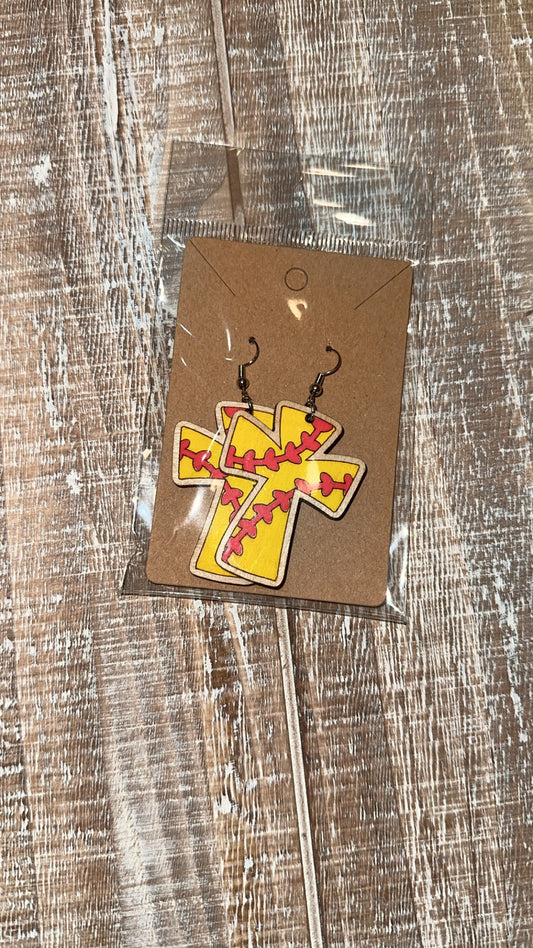 Softball Cross Dangle