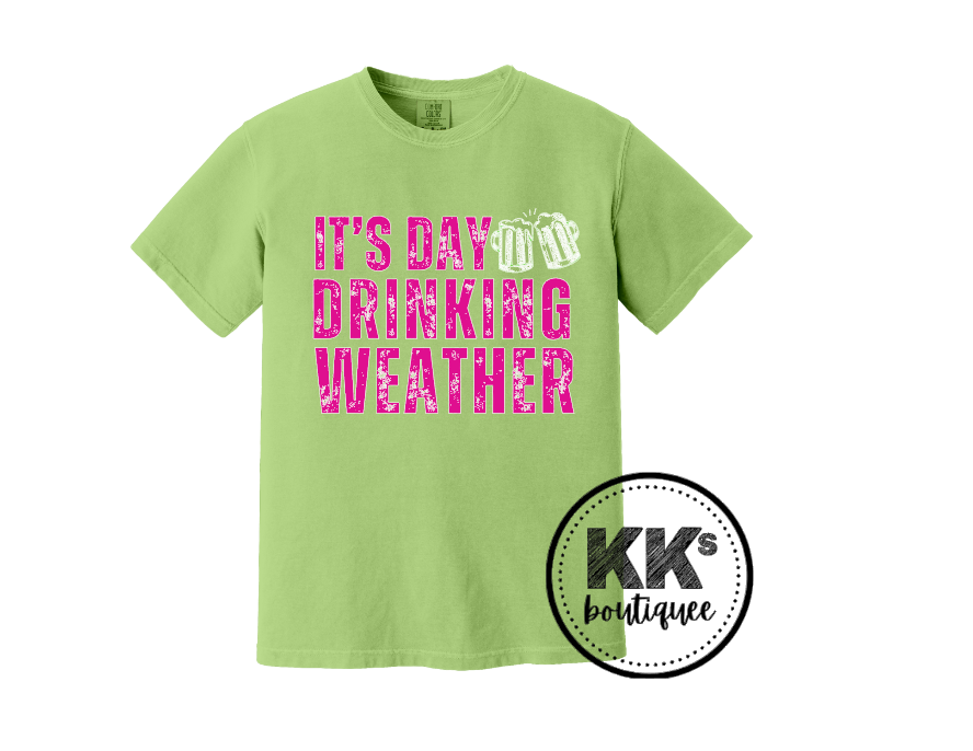 Its Day Drinking Weather Short Sleeve Shirt