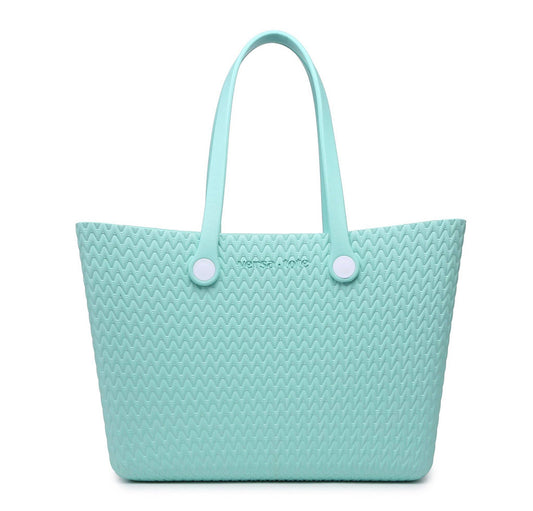 RTS Teal Textured Carrie Versa Tote w/ Interchangeable Straps