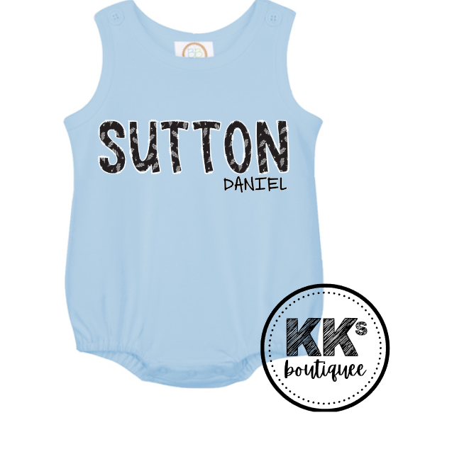 Personalized Bubble Romper