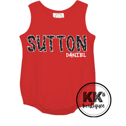 Personalized Bubble Romper