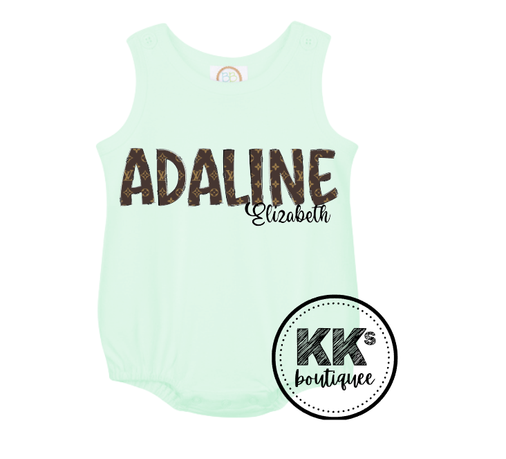 Personalized Bubble Romper