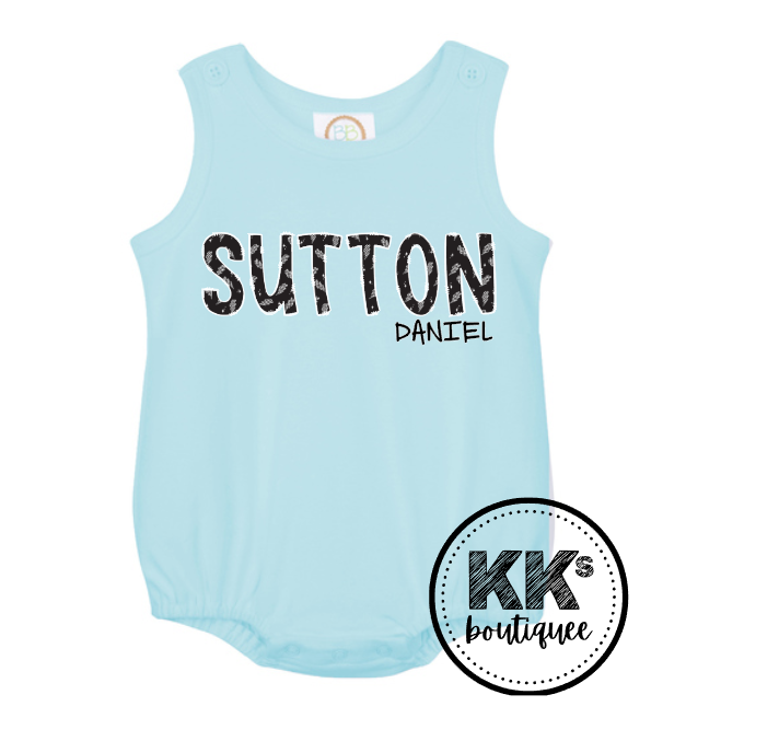 Personalized Bubble Romper