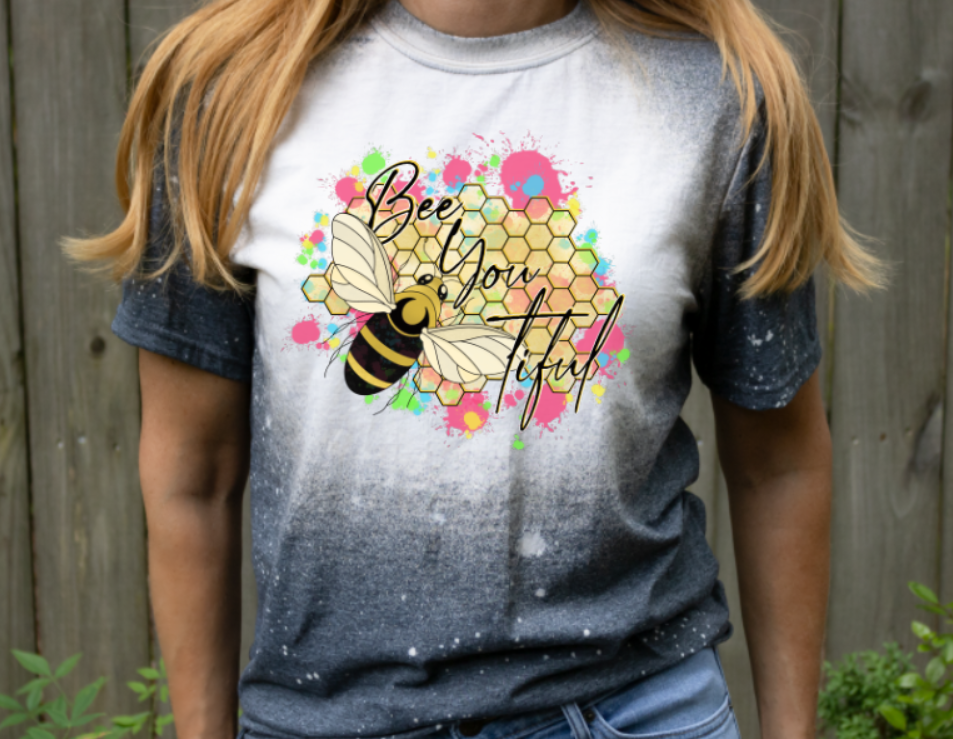 Bee You Tiful Bleached Tee