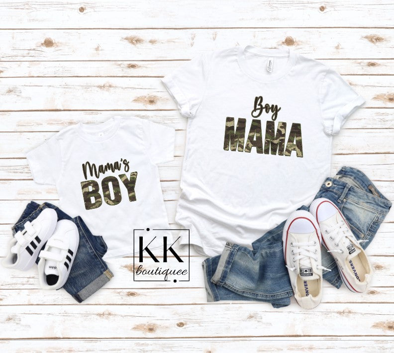 Camo Boy Mama / Mama's Boy Shirt