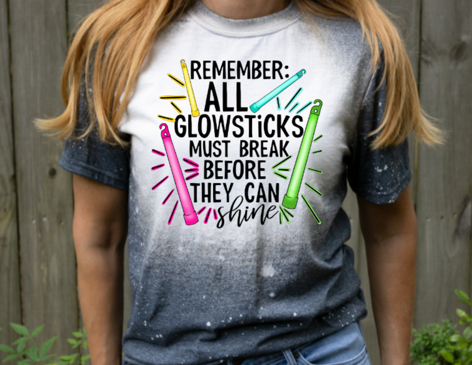 Glowsticks Break Bleached Tee