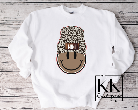 Smiley Beanie Mini Sweatshirt