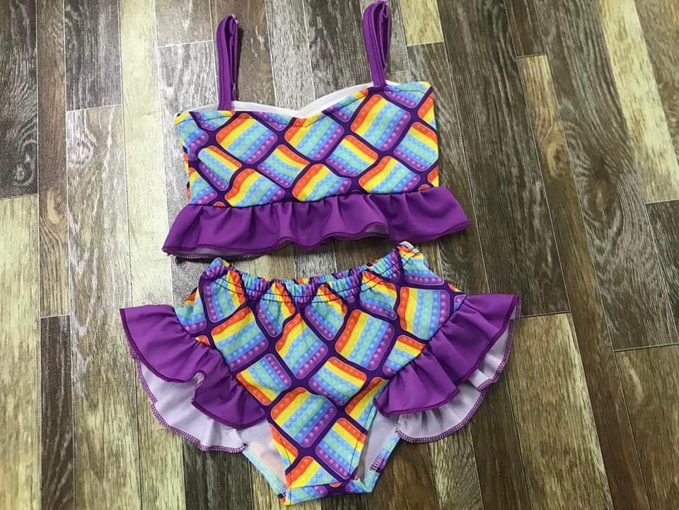 Rainbow Pop it Two Piece