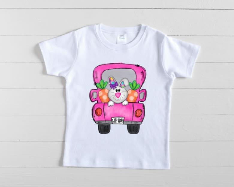 Girls truck Easter Tee