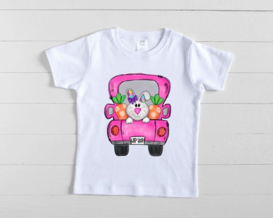 Girls truck Easter Tee