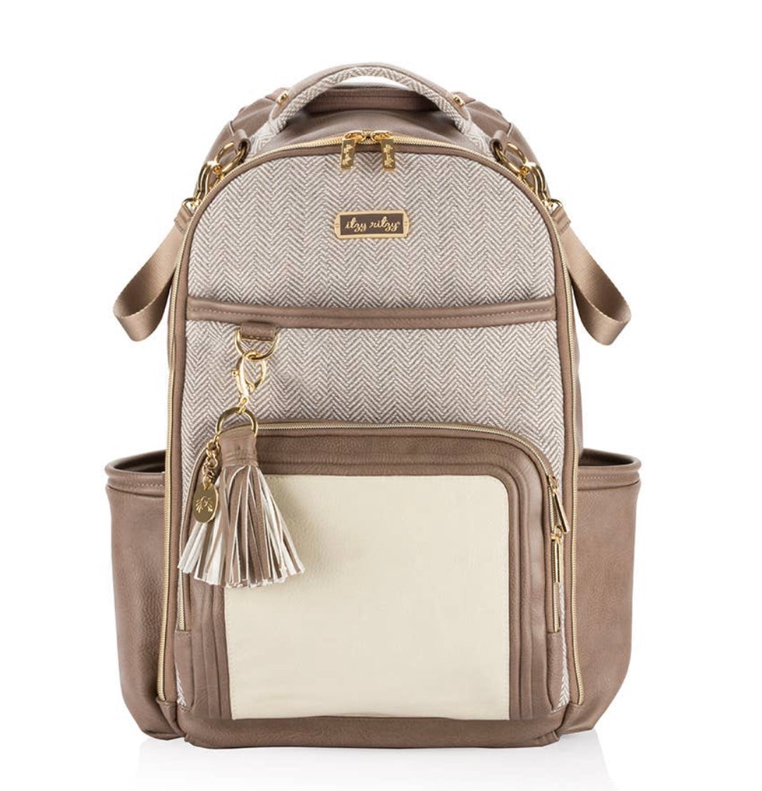 Vanilla Latte Itzy Ritzy Bookbag