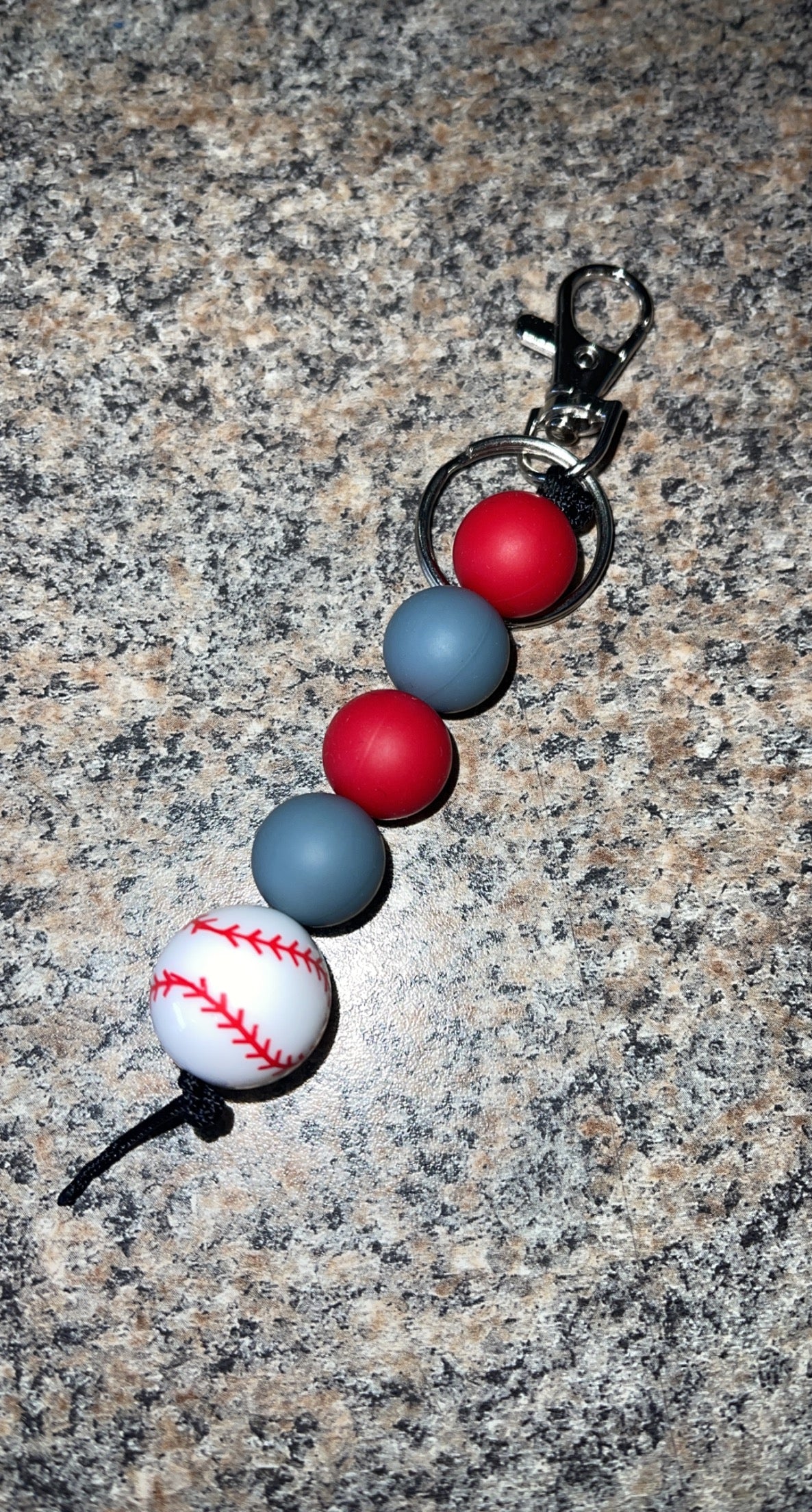 Baseball dangle keychain